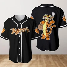 Custom Winnie The Pooh Tigger Baseball Shirt Disney Tigger Baseball Jersey Tigge