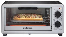 Proctor Silex 4 Slice Countertop Toaster Oven, Multi-Function with Bake