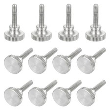 M3x12mm Knurled Shoulder Thumb Screws 11mm Dia Stainless Diamond Head 12Pcs