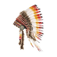 Indian Headdress Native American Hat Headwear for Dress up Cosplay Show Dance