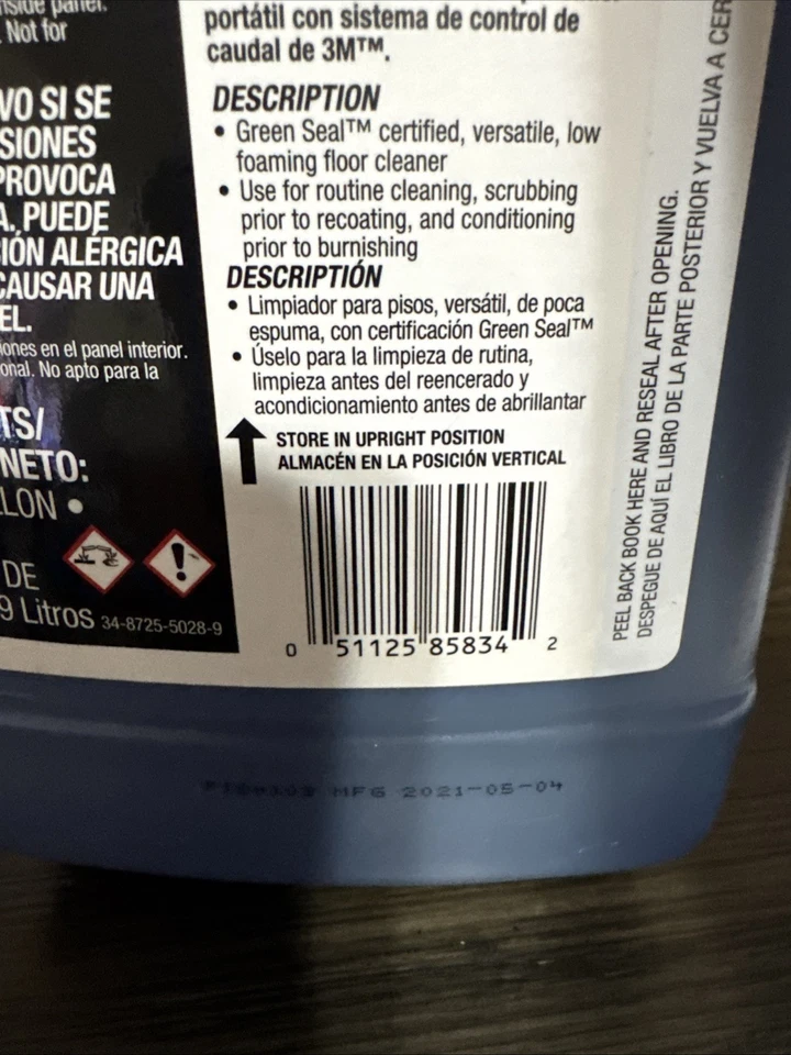 3M FCS (Flow Control System) 3-in-1 Floor Cleaner Concentrate 24A 0.5 G 1.9L - Image 4 of 4