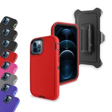 For iPhone 16 Pro Max/16 /16 Defender Heavy Duty Rugged Belt Clip Cover Case