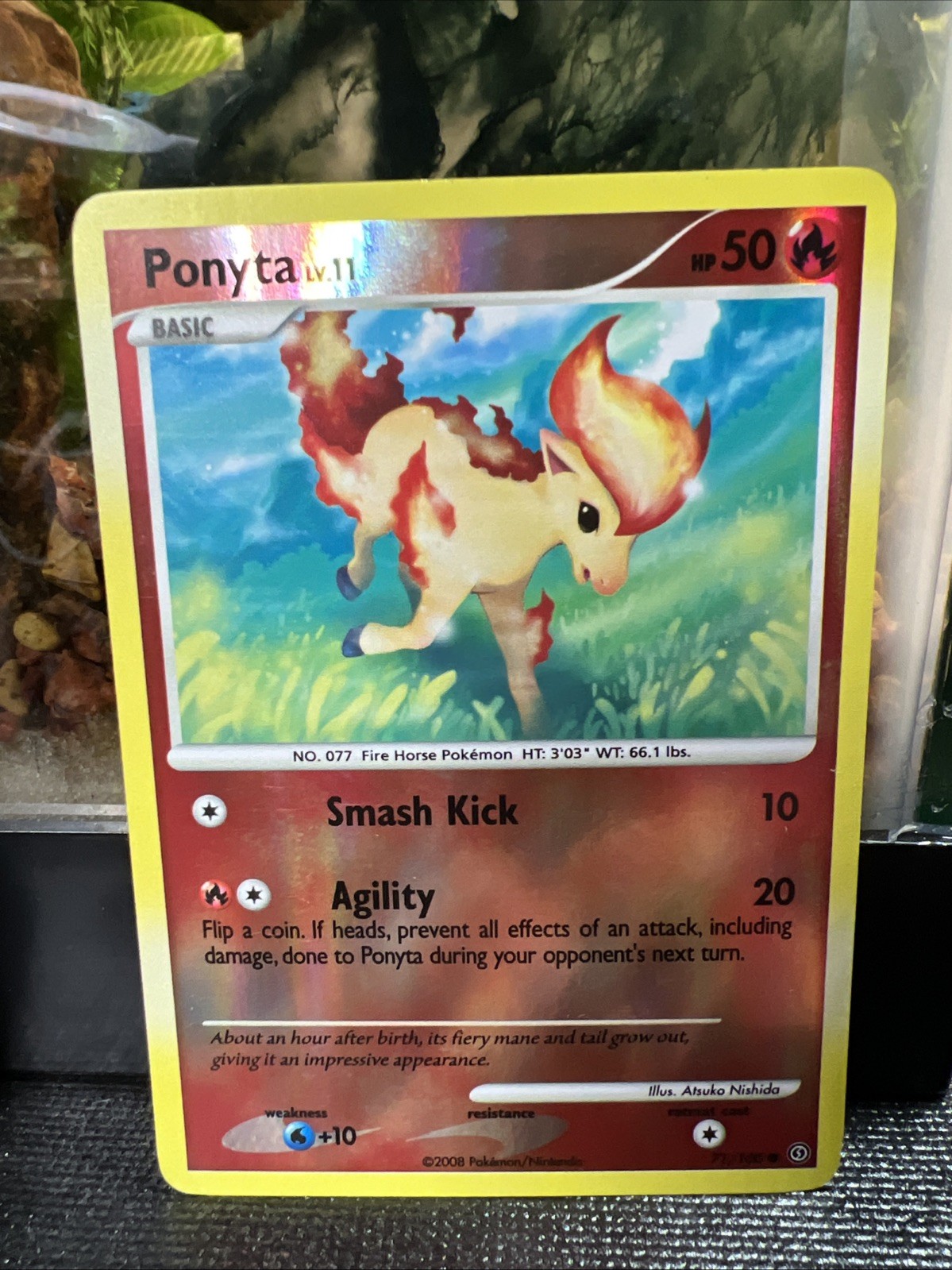Ponyta 71/100 Stormfront (2008) Reverse Holo Common Pokemon TCG - NM