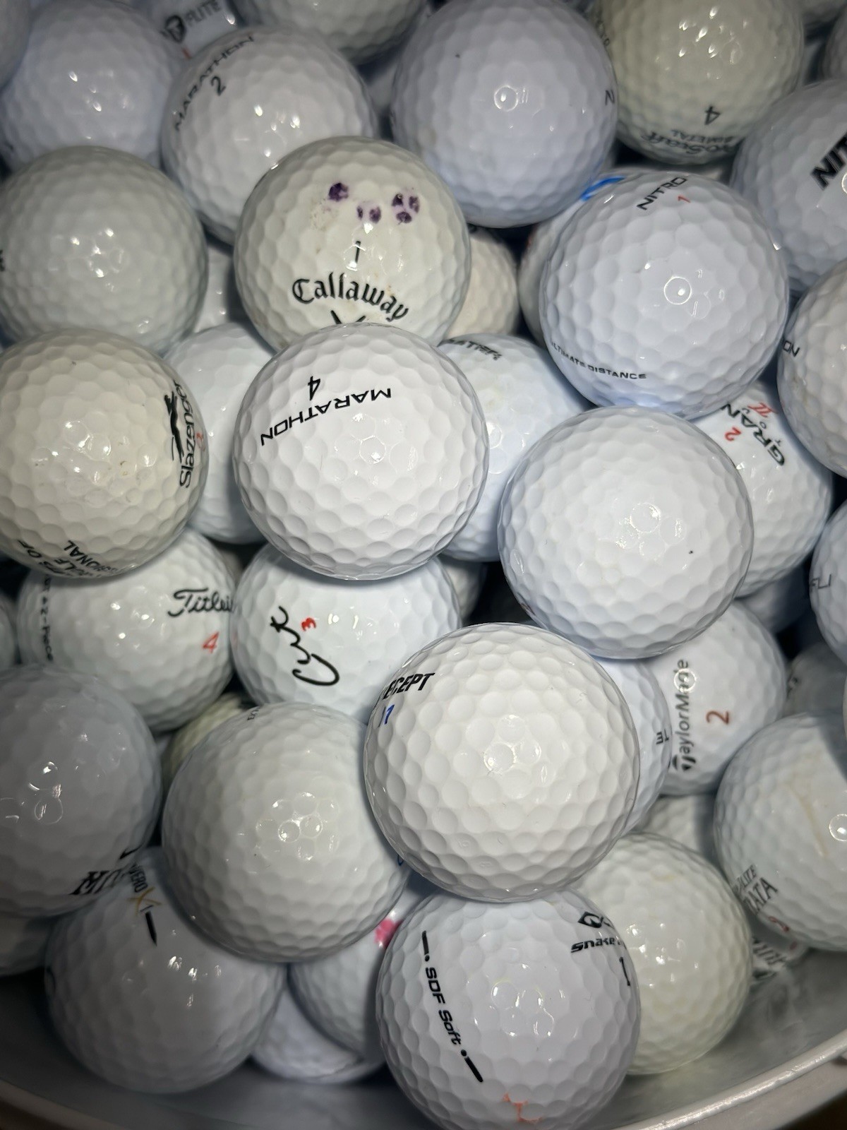 S 100-pack  Wilson Maxfli Titleist Callaway +