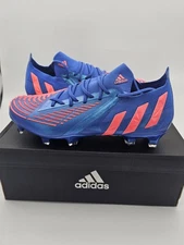 Adidas Predator Edge.1 Low FG H02954 Blue Red Mens Soccer Cleats Size 5 