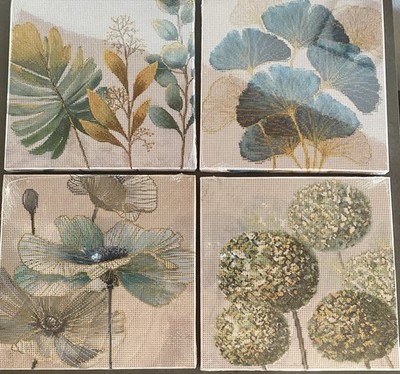 Weltbild Design Diamond Painting Set 4   GINKGO (30x30 cm) 45-teilig