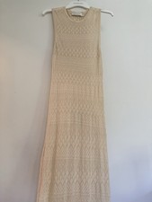 Zimmermann Cream Knit Sleeveless Maxi Dress Size 1 Sample