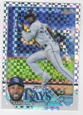 2023 Randy Arozarena Topps Chrome Baseball X-Factor Refractor Rays #49