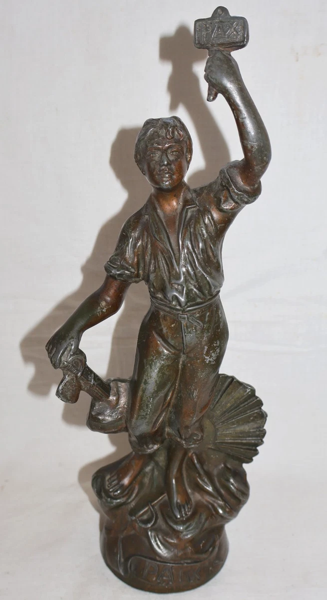 SCULPTURE EN RÉGULE montée sur socle en marbre Buste de Beethoven EUR