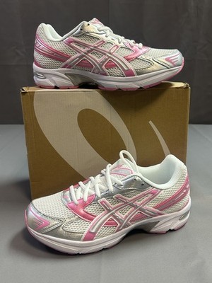New ASICS Gel 1130 Running Sneakers White/Silver/Pink  1202A507-100 Women's 10