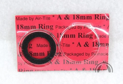 Genuine Airtite Coin Capsule 18mm Black Ring US $2.50 Indian Gold Quarter Eagle