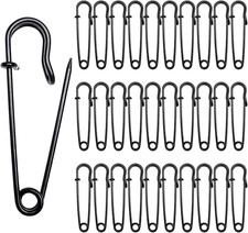 30 Pcs Large Safety Pins 2 Inch Heavy Duty Blanket Pins Big Safety Pin Steel Saf