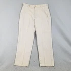 Bills Khakis Pants Mens 38x33 Beige 100% Cotton Chino Made USA Irregular Casual