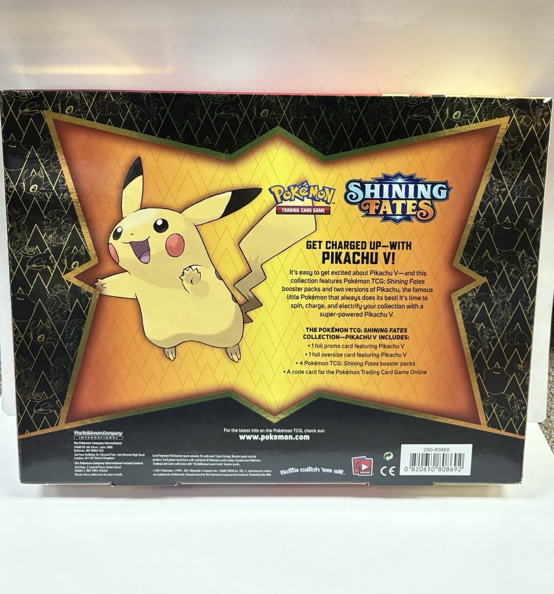 Pokémon TCG: Shining Fates Pikachu V Collection Box Set for sale