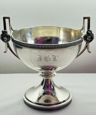 Antique Gorham Sterling Silver Medallion Trophy Cup ~ Classical Heads