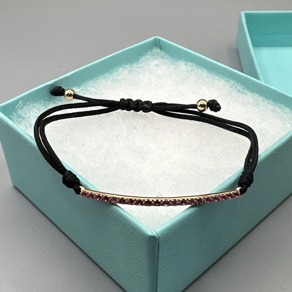 Brazalete Tiffany & Co. Barra Metro Zafiro Rosa 18k en Oro Rosa Foto 2 de 4