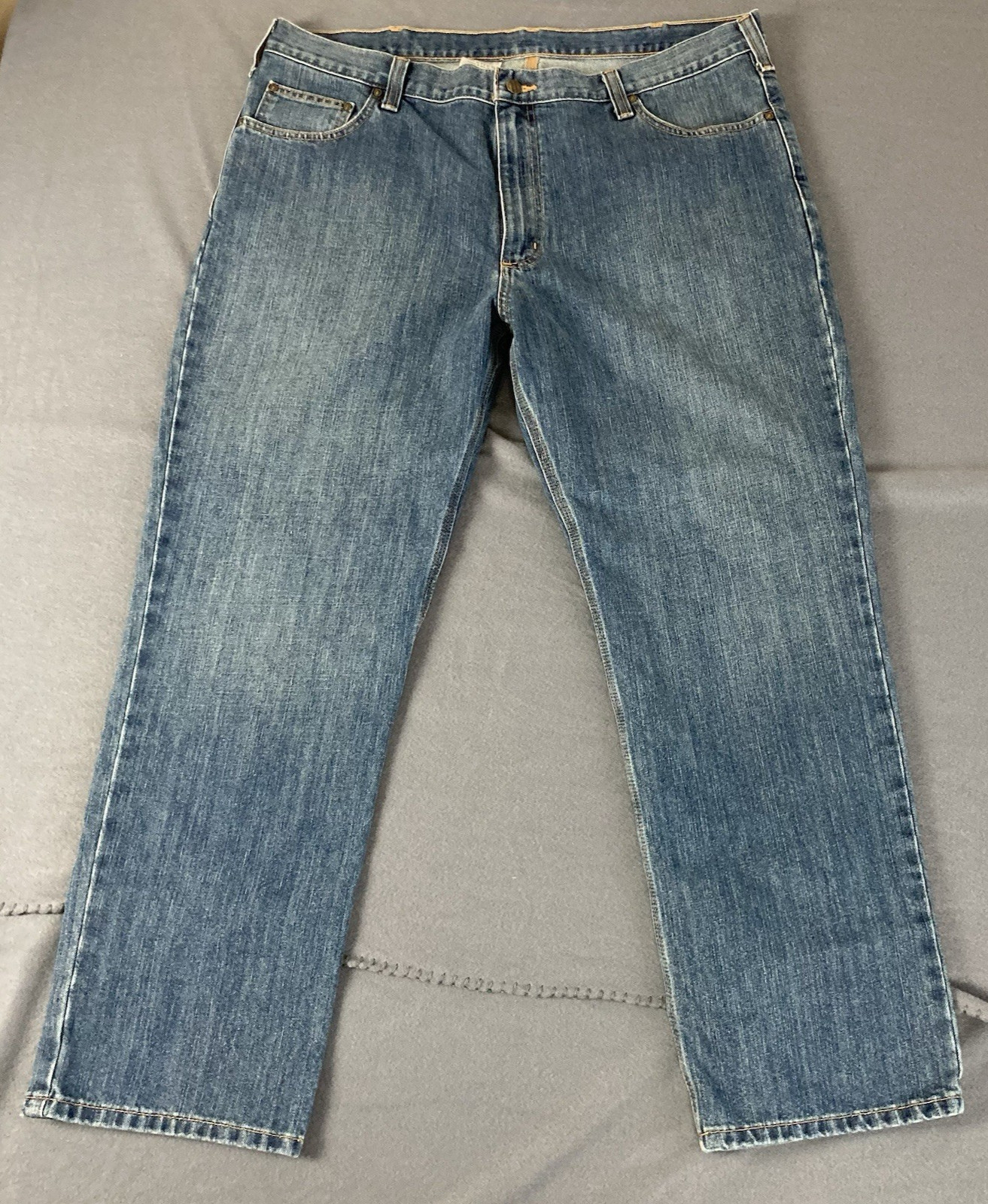 Men's 42x30 Elton Straight Traditional Fit Blue Denim Medium