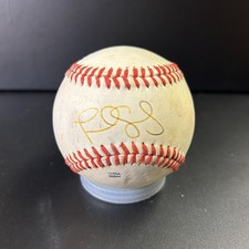 Fredi Gonzalez In Person Autographed Baseball Marlins + Braves FADED SEE DESC