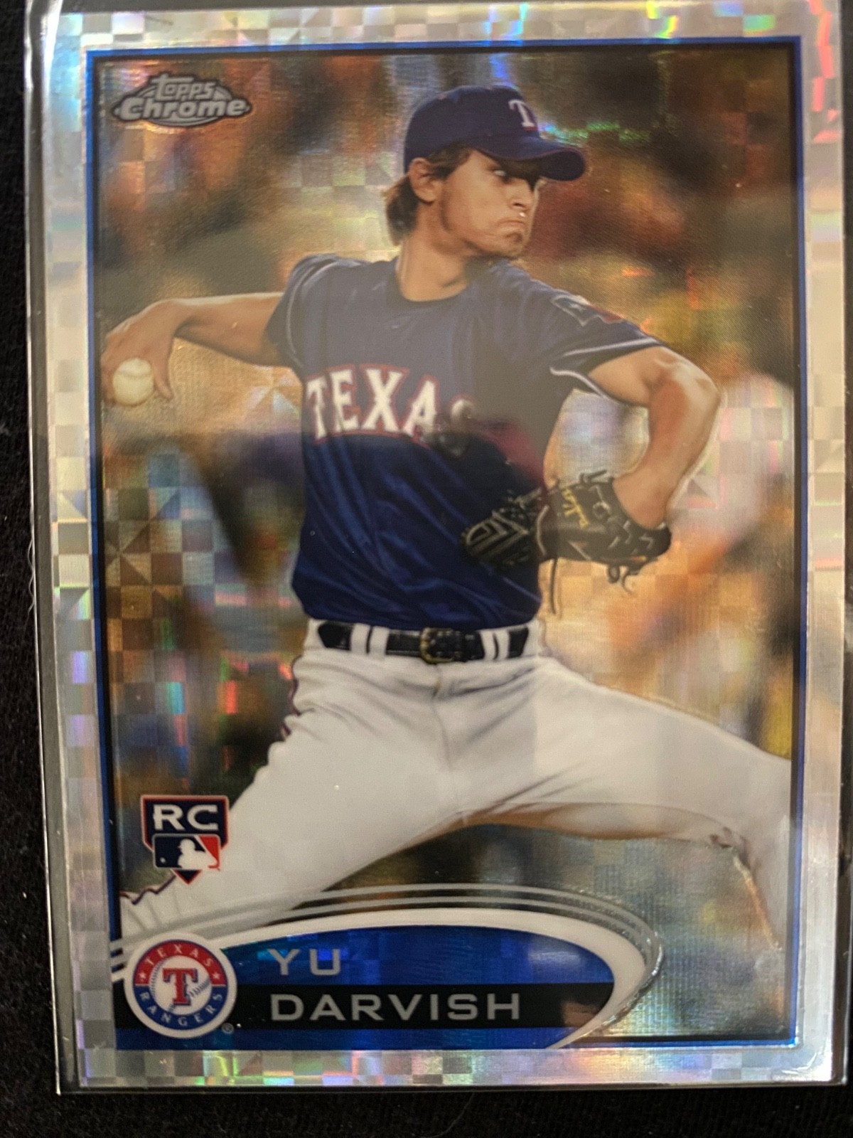 2012 Topps Chrome #151 - Yu Darvish X-Fractor Parallel RC - Rangers