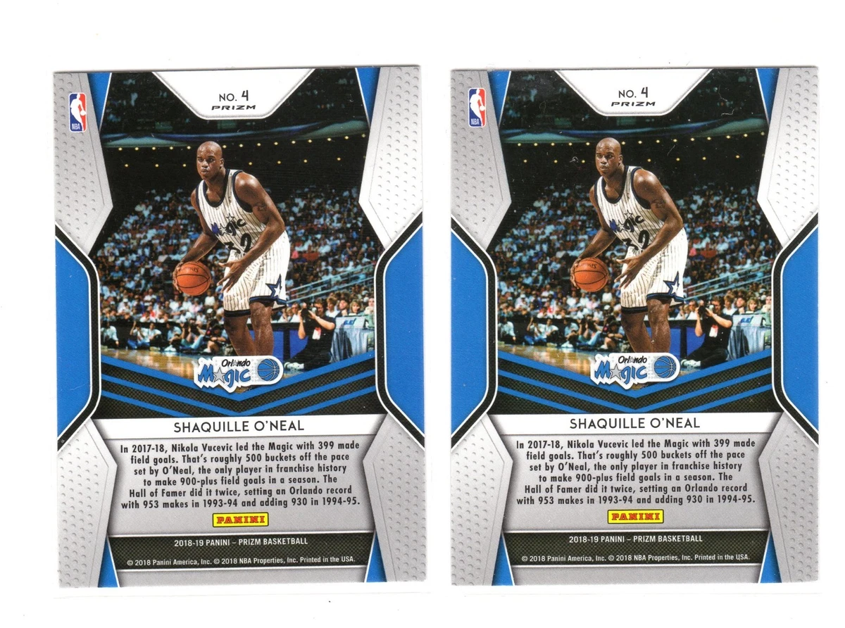 2018-19 Panini Prizm #4 Shaq O'Neal Dominance Silver & Green Refractor !!!