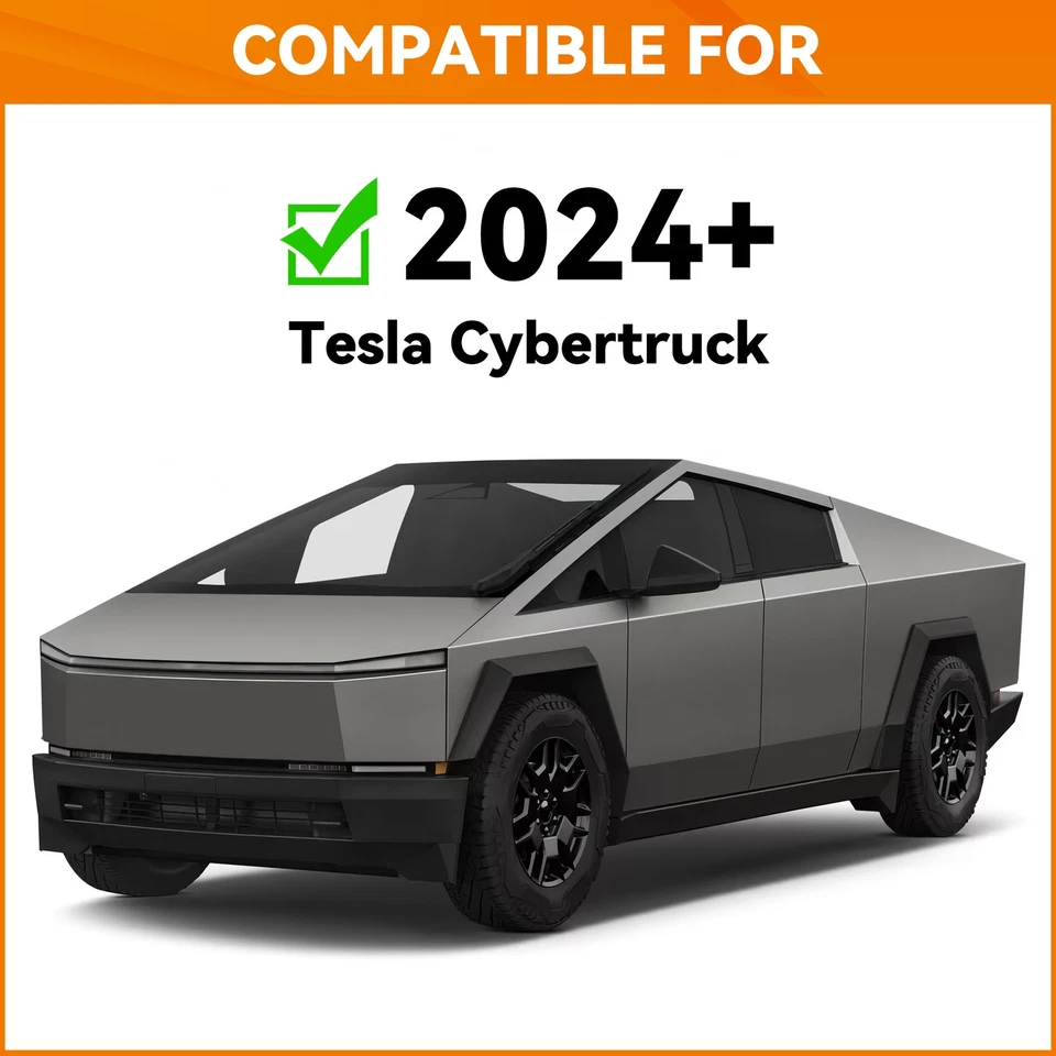 Fits For Tesla Cybertruck 2024 25 Accessories Running Boards Side Steps Nerf Bar Foto 2 de 4