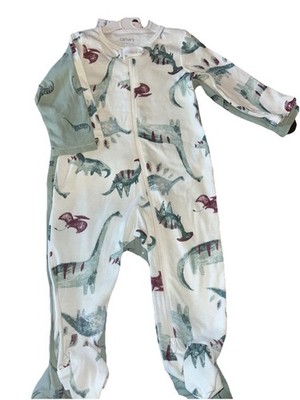Carter's Baby Footed Pajamas 2-Pack Sleepers Dinosaurs Infant Kids 9 months