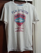 POOLMAN PLM AVIATOR  AIRCREW XL WHITE P1002-040 NWOT STRETCHY COTTON
