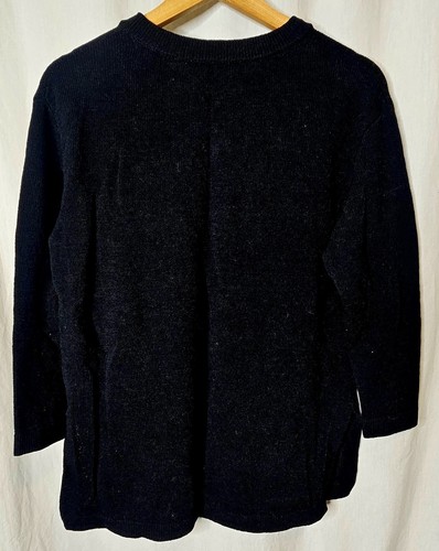 ST. JOHN Basics Langarm Pullover Santana Strick Oberteil schwarz Größe S - Bild 4 von 6