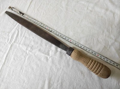 Outil à main Lime pour métaux plate 2,5cm de large par 31 cm de long - Photo 1/4