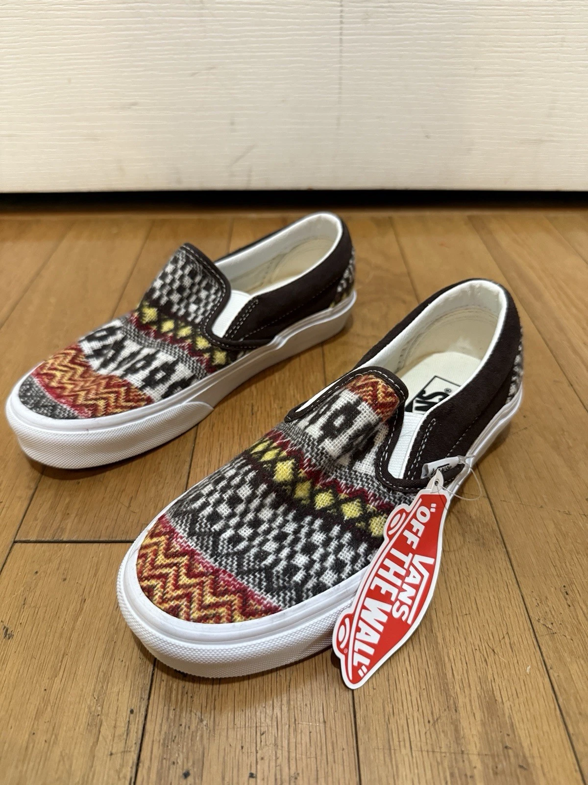 VANS Slip On Classico Fair Isle Marrone Multicolore Taglia 4.0 Uomo Taglia 5.5 Donna