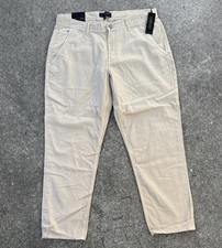 NWT Men's BANANA REPUBLIC Athletic Fit Cotton Surplus Twill ANKLE LENGTH Pants