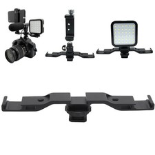 Aluminum Alloy Cold Shoe Extension Mount Bar Bracket for Camera/Fill Light
