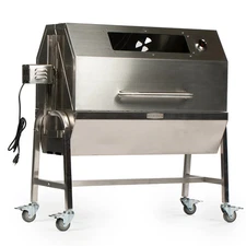 Ash & Ember 13 Watt Stainless Steel BBQ Rotisserie Grill, Rated 85 LB