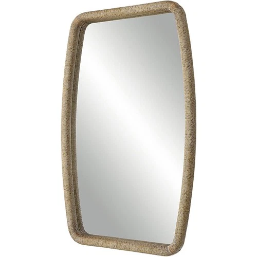 Uttermost 09831 Tiki 36 X 24 inch Natural Wood and Wrapped Woven Rattan Mirror - Picture 5 of 8