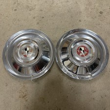 1955 15 Hudson Hubcaps Set Of 2 1955 15 Hudson Hubcaps Set Of 2