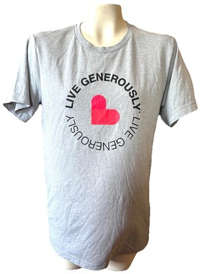 2 Thrivent Live Generously Gray T-Shirts Brand New With Out Tags Sz L
