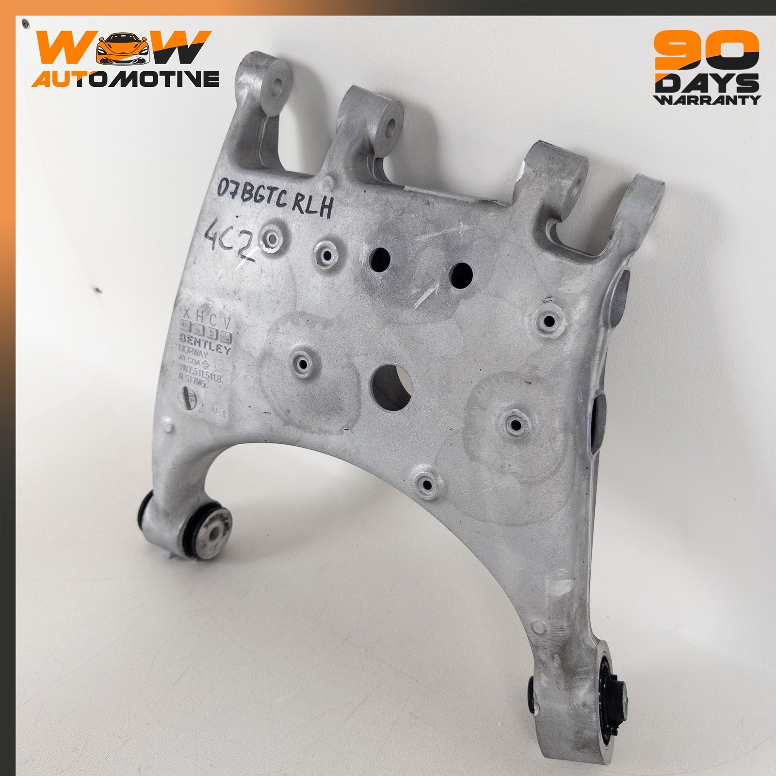 07-11 BENTLEY CONTINENTAL GTC REAR LEFT DRIVER SIDE LOWER CONTROL ARM OEM
