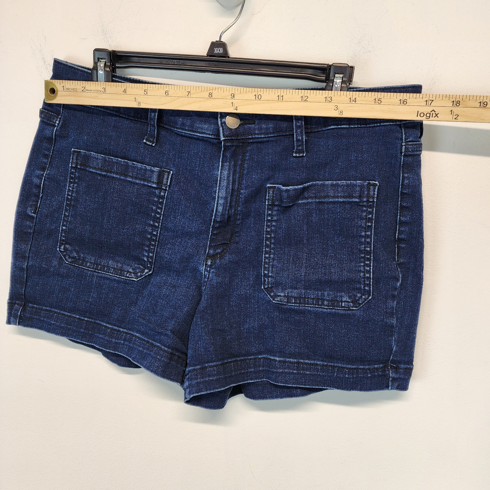 Universal Thread Patch Pocket Denim Shorts Size 1… - image 4