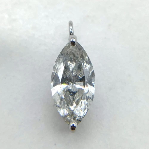 Jewelry Pendant Head Natural Diamond 1.02ct Platinum 1327504