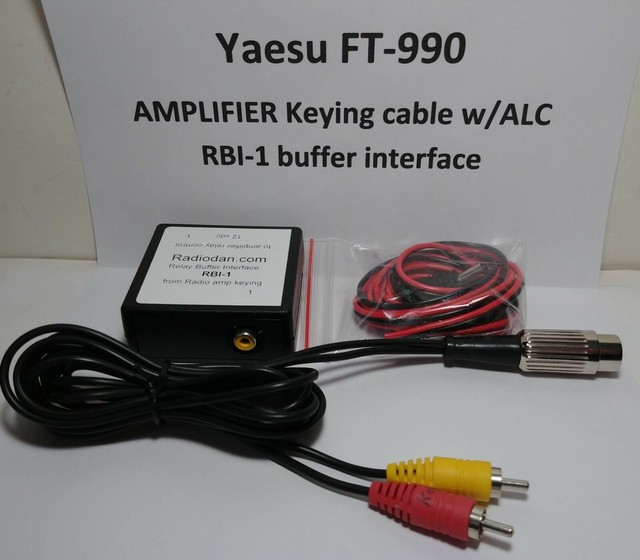 Yaesu FT990 Amplifier Relay Keying Cable with ALC and RBI1 Buffer