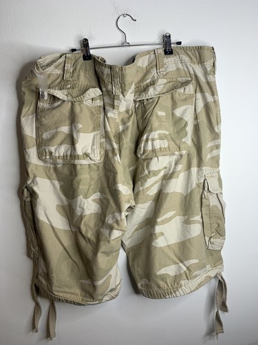 Surplus Airborne Vintage Shorts 48W Mens Lightweight Trekking Desert Storm Camo - Picture 6 of 17