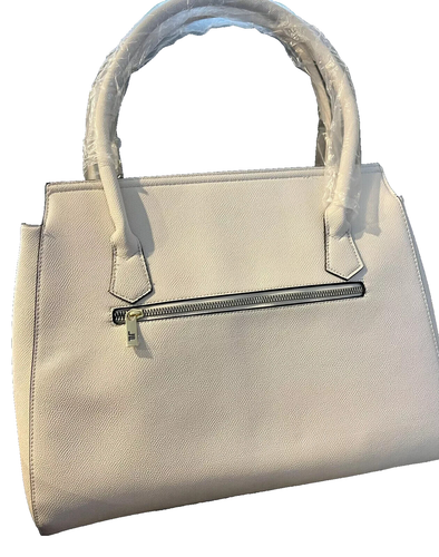 Bolso de Mano London Fog Maille 100 Aniversario Crema Caviar Repujado con Cubierta - Imagen 2 de 7