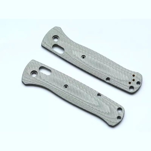1 par de básculas de mango de fibra de carbono hechas a medida para cuchillo Bugout 535 hecho en banco - Imagen 1 de 5