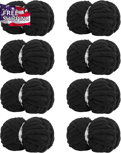 Chunky Yarn for Hand Knitting Soft Jumbo Bulky Fluffy Yarn for Crocheting Blanke - Picture 12 of 12