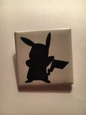 Pikachu Silhouette Pin (First Generation Pokémon - Safety-pin Backing)