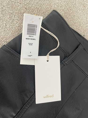 Aritzia Rebel High Waist Vegan Leather Trousers Pants US 4 - Picture 7 of 7