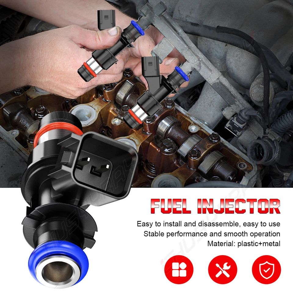 Novos injetores de combustível x8 para 2007-2010 Chevrolet Silverado 2500 3500 HD 6.0L - Imagem 2 de 4