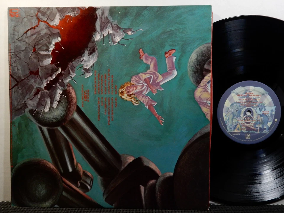 QUEEN News Of The World LP ELEKTRA 6E-112 STEREO 1976 MERCURY - WE WILL ROCK YOU Foto 3 de 4