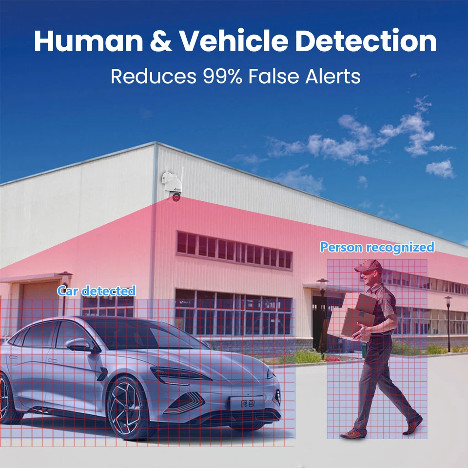 ANRAN 8MP POE Security Camera System Outdoor PTZ Auto Tracking 2 Way Audio IP66 - Image 3 of 4