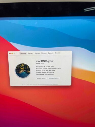Apple iMac Retina 5K 27 Zoll 2017 4 GHz Intel Core i7 32 GB 1600 MHz DDR4 - Bild 3 von 6